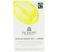 Jacksons of Piccadilly Sencha Green Tea with Lemon 20 per pack - Pack of 6