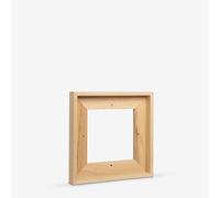 Jackson's : Ready to Paint Ready-Made Wooden Tray (Float) Frame for Canvas 20x20cm (Apx.8x8in) : 22mm Rebate : 10mm Face : 5mm Shadow Gap