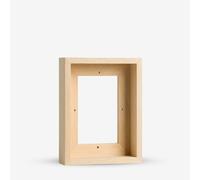 Jackson's : Ready to Paint Ready-Made Wooden Tray (Float) Frame for Cradled Panel 5x7in : 41mm Rebate : 12mm Face : 5mm Shadow Gap