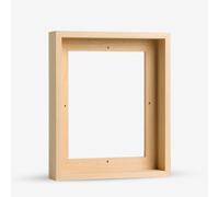 Jackson's : Ready to Paint Ready-Made Wooden Tray (Float) Frame for Cradled Panel : 8x10in (Apx.20x25cm) : 41mm Rebate : 12mm Face : 5mm Shadow Gap