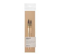 Jackson's Series 828 Mop Brush Pure Squirrel Hair Sizes 6 10 Watercolour Set 2
