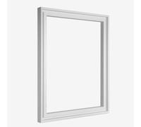 Jackson's : White Ready-Made Ayous Wood Frame for Panels 40x50cm : 8mm Rebate : 9mm Face