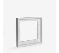 Jackson's : White Ready-Made Wooden Tray (Float) Frame for Canvas 30x30cm : 44mm Rebate : 14mm Face