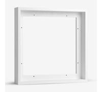 Jackson's : White Ready-Made Wooden Tray (Float) Frame for Cradled Panel 12x12in : 41mm Rebate : 12mm Face : 5mm Shadow Gap