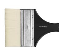 Jackson's White Synthetic Mottler Brush Flat 100mm for Varnishing Washes Murals
