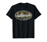 Jacksonville Camo Vintage Distressed Style T-Shirt