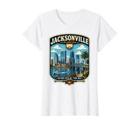 Jacksonville Florida Vacation Jacksonville Family Trip Value Graphic T-Shirt, Women, White, S