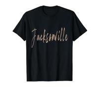 Jacksonville Florida Vintage Elegant Design Value Graphic T-Shirt, Men, Black, M