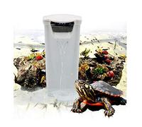 JackSuper Aquarium Waterfall Filter Reptiles Turtle Filter For Small Tank 1-28 Gallon, Low Level Water Clean Pump Internal Bio Media Water Filtration System For Fish Amphibian Cichlids Frog