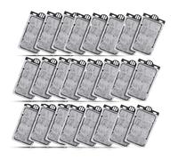 JackSuper Aquarium Waterfall Reptiles Turtle Internal Filter Low Level Water Clean Pump Filtration for Small Fish Tank 1 to 15 Gallon Amphibian Cichlids Frog Crab (24pcs Filter cartridges)