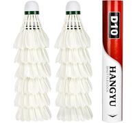 JACMKEON 12 Pack Duck Feather Badminton Shuttlecocks Badminton Balls with High Stability and Durability for Training or Outdoor Sports