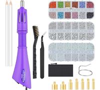JACMKEON Bedazzler Kit, DIY Hotfix Rhinestones Applicator Tool Kit, Hotfix Applicator Tools with 3 Boxes Hot Fixbedazzling gems for DIY Clothes Shoes Bag Card