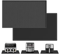 JACMKEON Heat Resistant Mat for Air Fryer 1-Pack Kitchen Heat Protector Mat Silicone Mats for Worktops Air Fryer Accessories for Ninja Cosori Tower Air Fryer Coffee Machine Oven Microwave, 48 x 30 cm