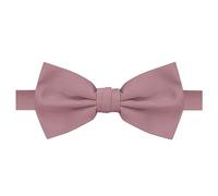 Jacob Alexander Men's Pretied Bowtie Adjustable Banded Bow Ties Classic Solid Color - Dusty Rose