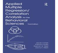 Jacob Cohen Applied Multiple Regression/Correlation Analysis for the Jacob Cohen Multicolor