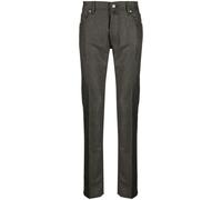 Jacob Cohën Bard slim-cut flannel trousers - Brown 30-31-40