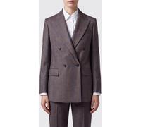 JACOB COHEN Cropped Double-Breasted Blazer in Tartan Fabric with Peak Lapels - Size: 42 - female