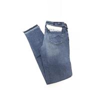 Jacob Cohen Women's Slim 5-Pocket Fringed Bottom Jeans in Blue | Size: 12 Jacob Cohen Blue 12