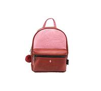 jacob company Naruto Sakura Backpack 28cm, PU Leather, Pink and Red, Naruto Shippuden Manga Series Merchandise, Adjustable Straps, Multiple Compartments, Zip Closure
