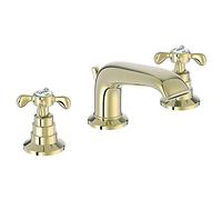 JACOB DELAFON - 3 Hole Mixer Tap for Cléo Basin Handles with Phillips Head - Beige Gold
