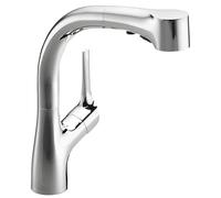 Jacob Delafon E13963-CP Elate Sink Mixer Tap with Swivel Spout and Pull-Out Spray Nozzle, Chrome