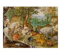 Jacob Hoefnagel Orpheus Charming The Animals Unframed Wall Art Print Poster Home Decor Premium
