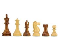 Jacob Knight Golden Rosewood Staunton Chess Pieces 3.75 Inches