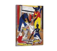 Jacob Lawrence Classic Posters Poster Workshop (1972) Canvas Wall Art Picture Prints Hanging Photo Idea Decor Homes Artworks 16x24inch(40x60cm)
