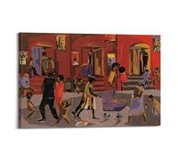 Jacob Lawrence Outstanding Paintings Saul Tepper (1899-1987) Wall Decor Art Posters Artworks Picture Print Wall Art Painting Canvas Decor Homes Decorative 08x12inch(20x30cm)