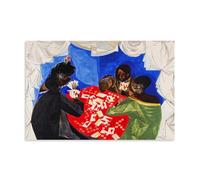 Jacob Lawrence Painting Works (The Card Game Art Poster Picture Print Wall Art Canvas Decor Homes Decorative 24x36inch(60x90cm)