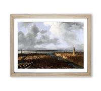 Jacob Ruisdael A View of Amsterdam Classic Painting Framed Print | A3 Oak Framed Wall Art | Ready to Hang | Classic Historical Picture | Living Room Bedroom Lounge Office