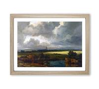 Jacob Ruisdael Landscape with Ruins Classic Painting Framed Print | A3 Oak Framed Wall Art | Ready to Hang | Classic Historical Picture | Living Room Bedroom Lounge Office