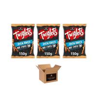 Jacob’s Cracker Crisps & Savoury Snack - Crunchy Flavoured Variety Sour Cream & Chive, Salt & Balsamic, Cheese & Onion, Salt & Vinegar, Baked Party Snacks Bag (Jacob's Twiglets 150g x 3Pack)