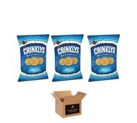 Jacob’s Cracker Crisps & Savoury Snack - Crunchy Flavoured Variety Sour Cream & Chive, Salt & Balsamic, Cheese & Onion, Salt & Vinegar, Baked Party Snacks Bag (Crinklys Salt & Vinegar 150g x 3Pack)