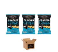 Jacob’s Cracker Crisps & Savoury Snack - Crunchy Flavoured Variety Sour Cream & Chive, Salt & Balsamic, Cheese & Onion, Salt & Vinegar, Baked Party Snacks Bag (Salt & Balsamic 150g-Pack3)