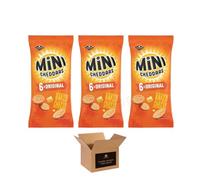 Jacob’s Crackers, Crinklys, Twiglets, Mini Cheddars Crisps & Savoury Snack - Crunchy Cheese & Onion, Salt & Vinegar, Prawn Cocktail & more Baked - (6x Originals 23g - Pack 3)
