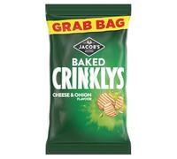 Jacob’s Mini Cheddars Crinklys Cheese & Onion 30 × 45 g - Crispy Savoury Snack Bundle