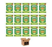 Jacob’s Mini Cheddars Red Leicester Cheese Grab Bag - Crunchy Biscuits, Classic British, Lunchbox Snacks, Party Food, Oven Baked Cheesy Crackers (case of 15, Jacob's Crinklys Cheese & Onion 90g)