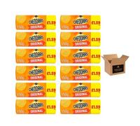 Jacob’s Mini Cheddars Red Leicester Cheese Grab Bag - Crunchy Biscuits, Classic British, Lunchbox Snacks, Party Food, Oven Baked Cheesy Crackers (case of 12, Baked Cheddars Cheese PMP £1.59 150g)
