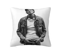 Jacob Star Elordi Pillow Case Decorate Home Living Room Bedroom Office Room Gifts For Women Girls Kids Throw Pillow Covers 16"x16"