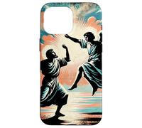 Jacob Wrestling The Angel Empowering Inspiring Bible Scene Case for iPhone 16 Pro Max