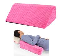 Jacobable Wedge Pillow for Side Sleeping, Body Positioning Foam Wedge Pillow, Side Wedge Pillow for Sleeping Non-Slip Back Positioning Pillow for Bed Sores Wedge (Pink)
