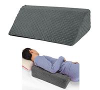 Jacobable Wedge Pillow for Side Sleeping, Body Positioning Foam Wedge Pillow, Side Wedge Pillow for Sleeping Non-Slip Back Positioning Pillow for Bed Sore Wedge (Dark Gray)