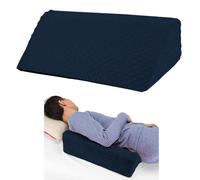 Jacobable Wedge Pillow for Side Sleeping, Body Positioning Foam Wedge Pillow, Side Wedge Pillow for Sleeping Non-Slip Back Positioning Pillow for Bed Sore Wedge (Dark Blue)