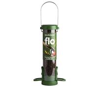 Jacobi Jayne® flo™ Classic Green Small Easy-clean Bird Feeder - For Small Birds & Niger Seeds - Hanging Wire Included