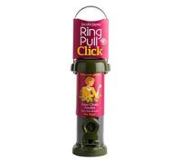 Jacobi Jayne Ring-Pull Click Small Niger Seed Feeder, green Bird