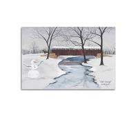 Jacobs, Billy-Cold Crossing Printed Posters Painting On Canvas Wall Art Scroll Picture Print Living Room Walls Decor Homes 24x36inch(60x90cm)