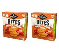Jacob's Bites Smoked Paprika Flavour Crackers, Oven Baked, Pack of 2