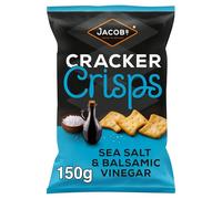 Jacob's Cracker Crisps Salt and Balsamic Sharing Bag Snacks - 150 g
