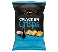 JACOB'S Cracker Crisps Salt and Balsamic Sharing Bag, 150 g (Pack of 1)